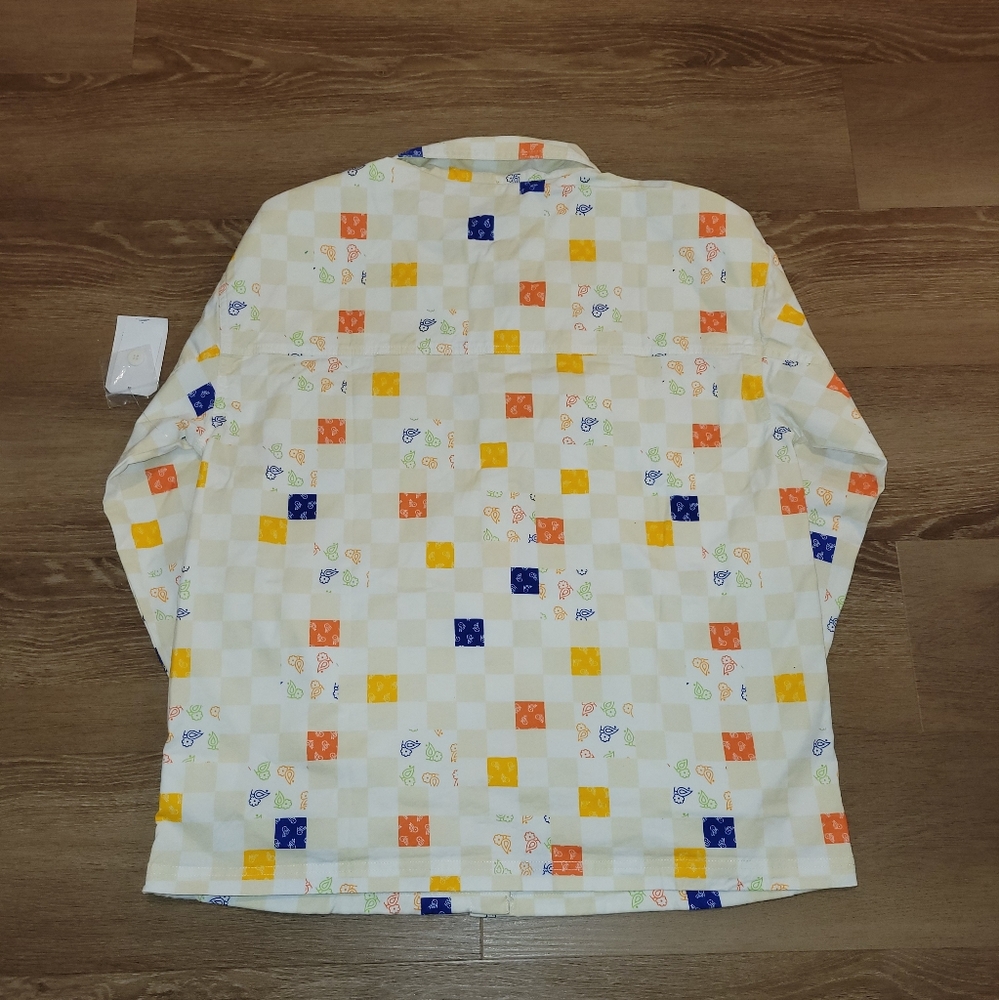 VANS Women's ANAHEIM PAISLEY CHECK LONG SLEEVE BUTTONDOWN TOP Size XL New - Picture 3 of 7